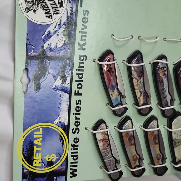 Frost Cutlery American Wildlife series 15 knives attached to board rare vintage - Picture 7 of 10